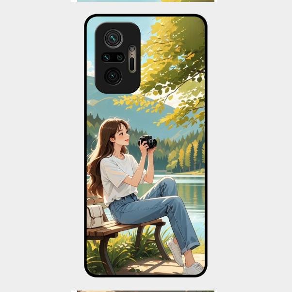 nature s frame glossy metal case cover for Redmi Note 10 Pro