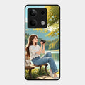 nature s frame glossy metal case cover for Redmi Note 13 5G