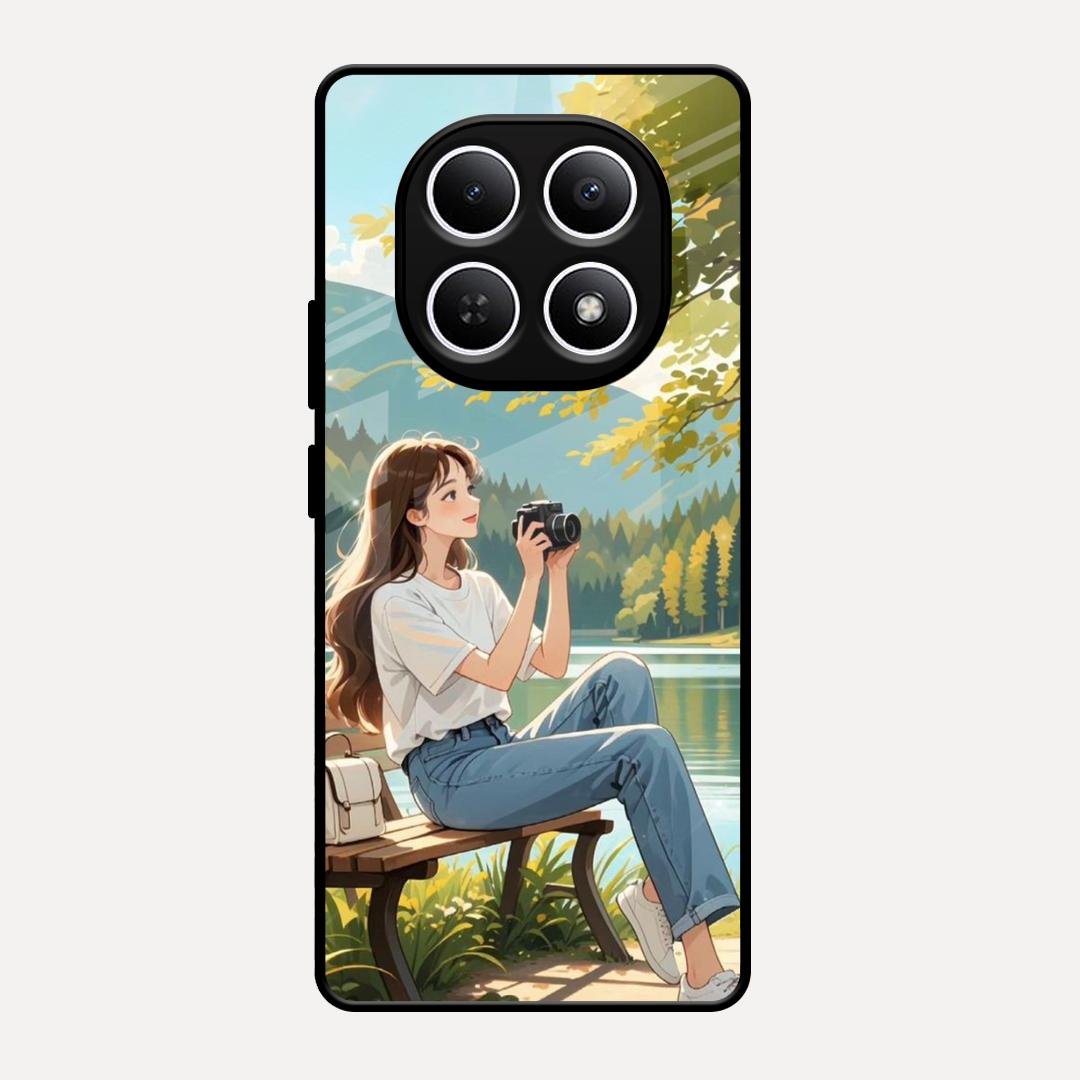 nature s frame glossy metal case cover for Redmi Note 15 5G