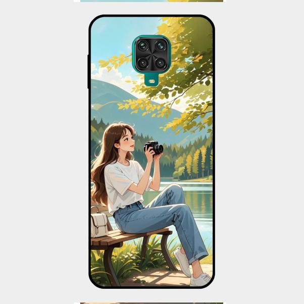 nature s frame glossy metal case cover for Redmi Note 9 Pro