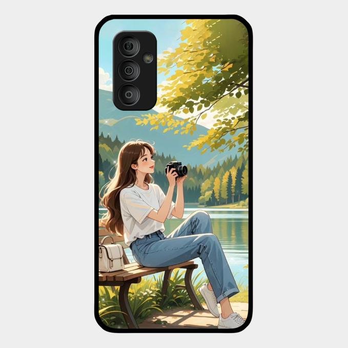 nature s frame glossy metal case cover for Samsung Galaxy F23 5G