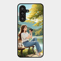 nature s frame glossy metal case cover for Samsung Galaxy F55 5G