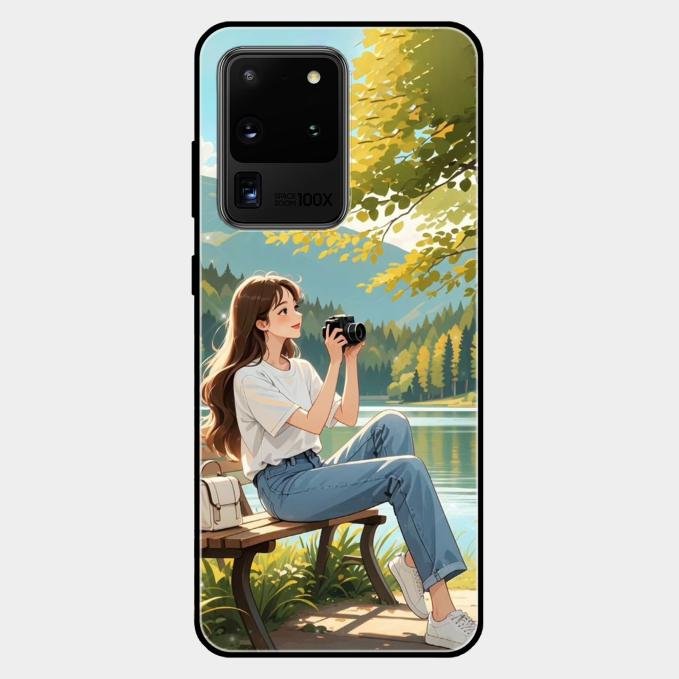 nature s frame glossy metal case cover for Samsung Galaxy S20 Ultra