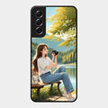 nature s frame glossy metal case cover for Samsung Galaxy S21 Fe 5G