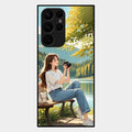 nature s frame glossy metal case cover for Samsung Galaxy S22 Ultra 5G