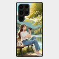 nature s frame glossy metal case cover for Samsung Galaxy S23 Ultra 5G