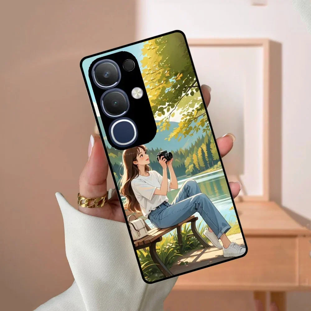 Nature’s Frame Glossy Metal Case Cover For Vivo - ShopOnCliQ