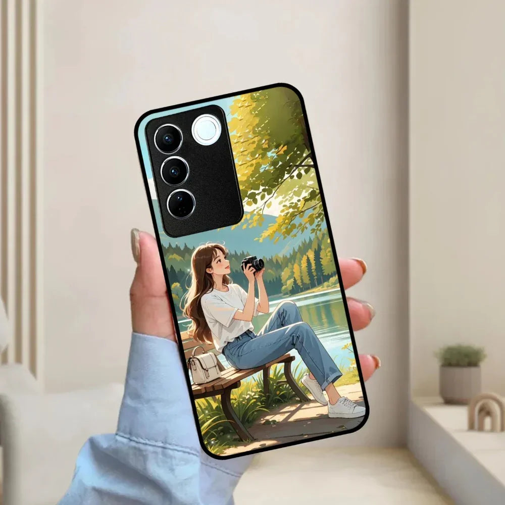Nature’s Frame Glossy Metal Case Cover For Vivo - ShopOnCliQ