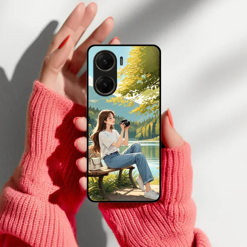 Nature’s Frame Glossy Metal Case Cover For Vivo - ShopOnCliQ