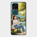 nature s frame glossy metal case cover for Vivo V30 5G