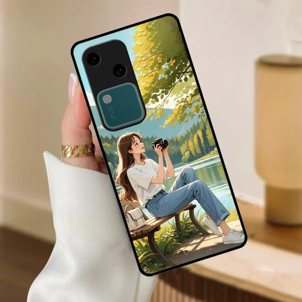 Nature’s Frame Glossy Metal Case Cover For Vivo - ShopOnCliQ