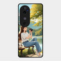 nature s frame glossy metal case cover for Vivo V40 5G
