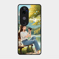 nature s frame glossy metal case cover for Vivo V40 Pro 5G