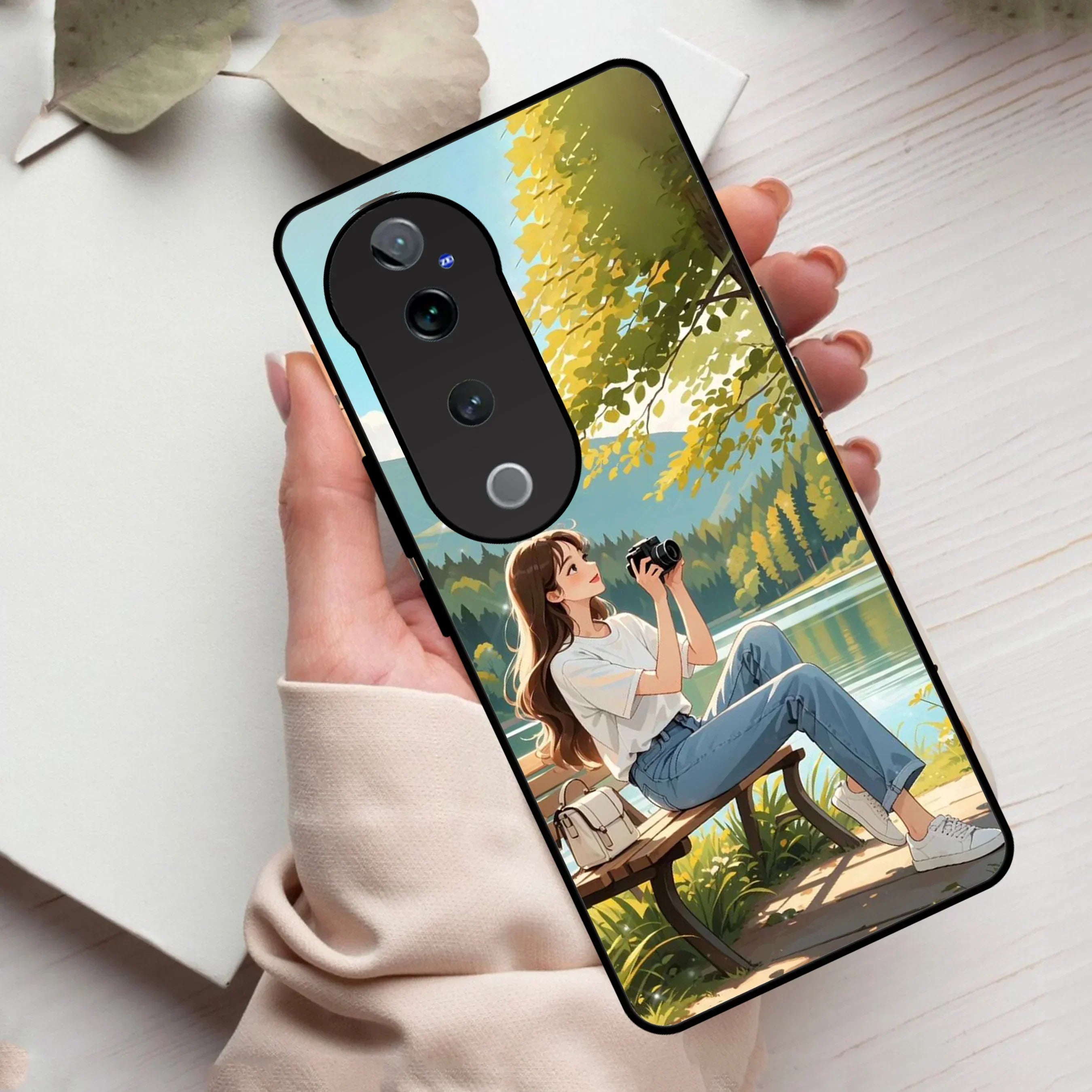 Nature’s Frame Glossy Metal Case Cover For Vivo - ShopOnCliQ