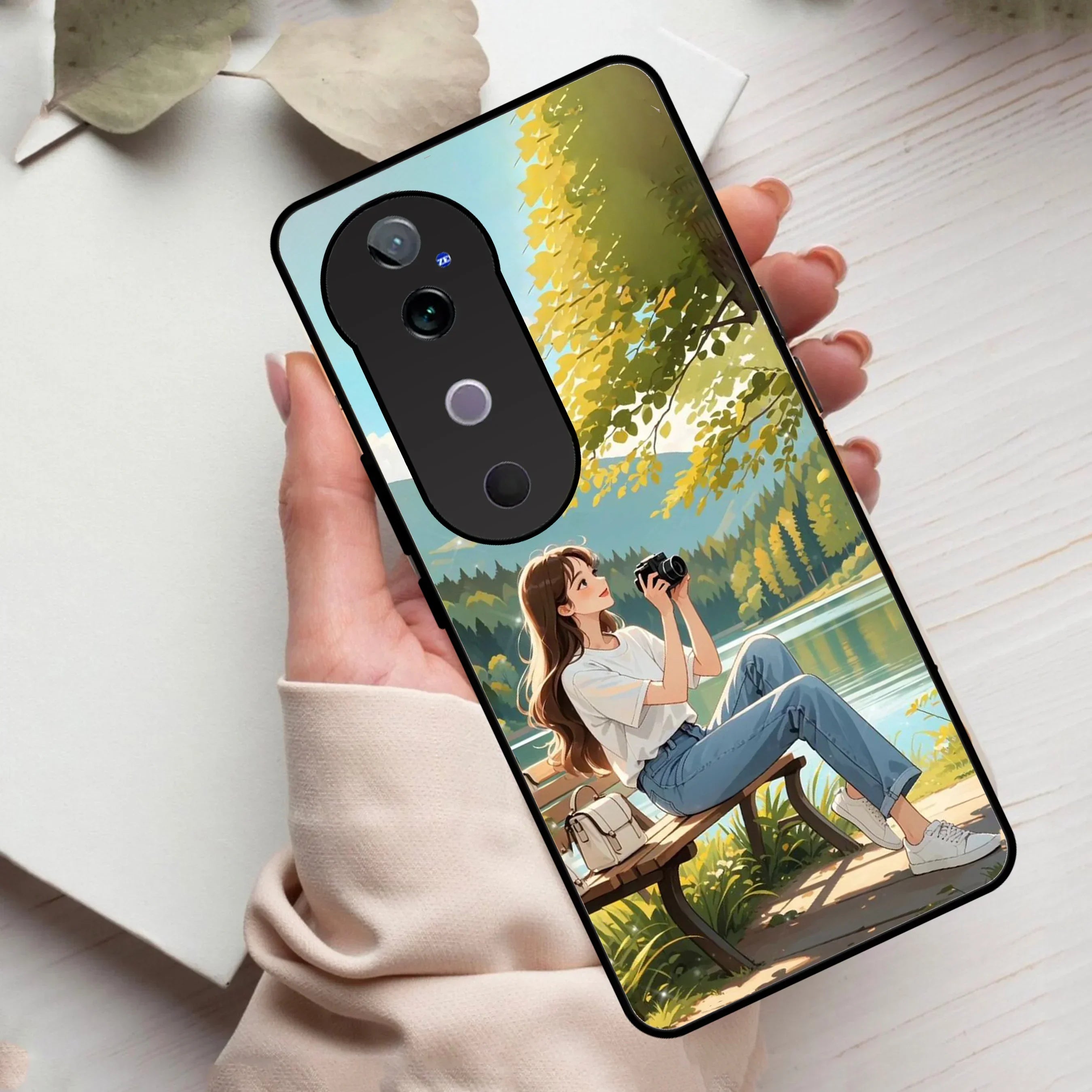 Nature’s Frame Glossy Metal Case Cover For Vivo - ShopOnCliQ