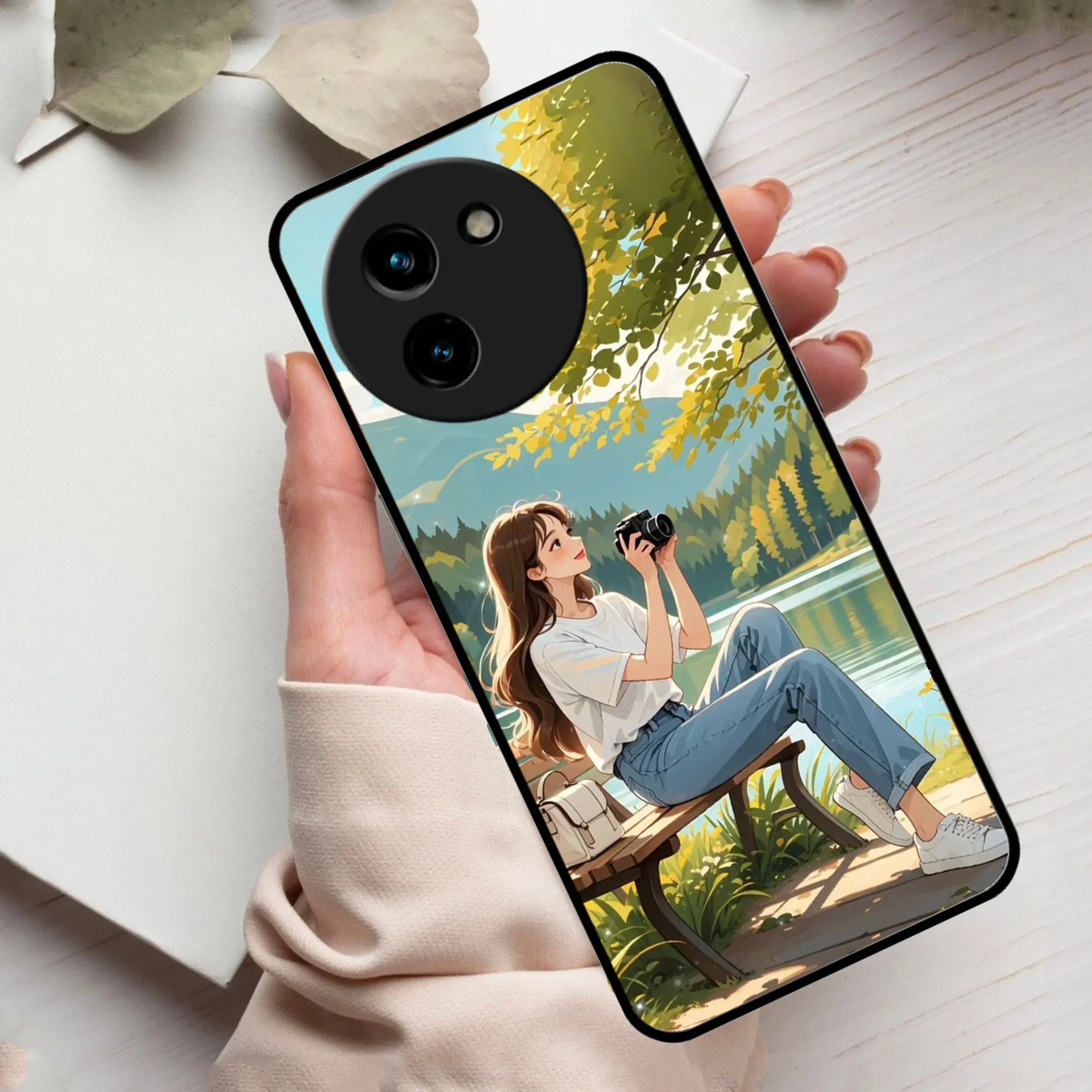 Nature’s Frame Glossy Metal Case Cover For Vivo - ShopOnCliQ