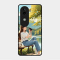 nature s frame glossy metal case cover for Vivo V40E 5G