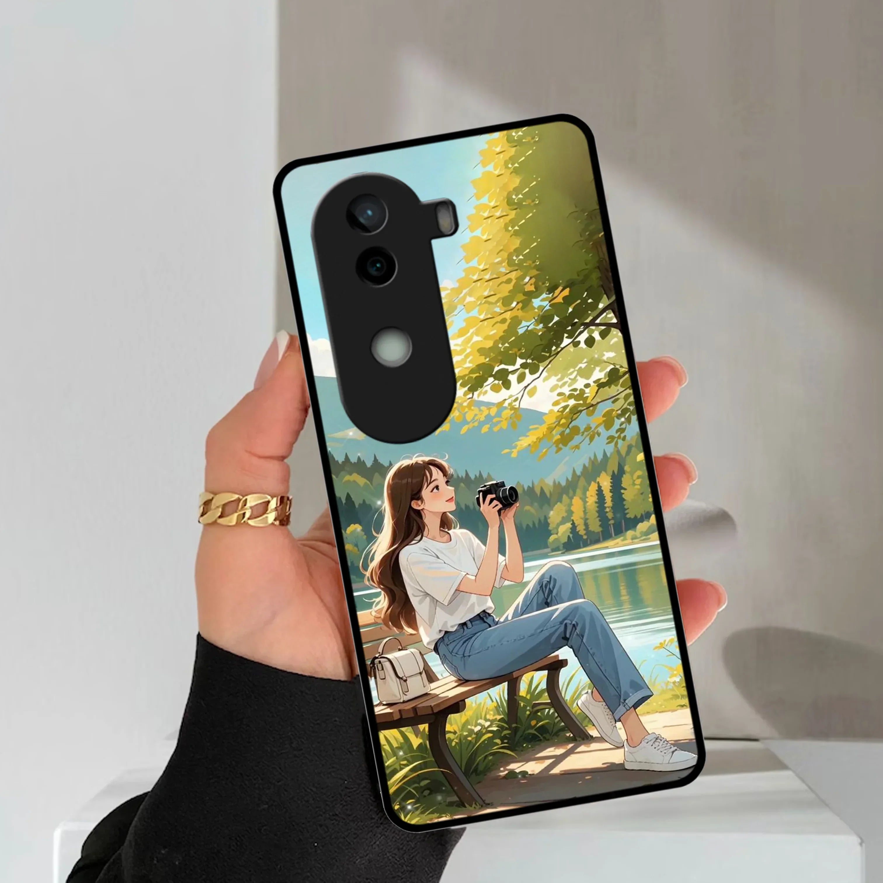 Nature’s Frame Glossy Metal Case Cover For Vivo - ShopOnCliQ