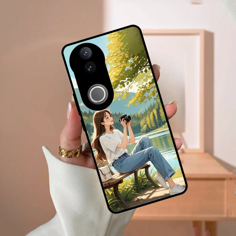 Nature’s Frame Glossy Metal Case Cover For Vivo - ShopOnCliQ