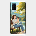nature s frame glossy metal case cover for Vivo X60 5G