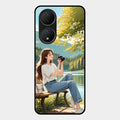 nature s frame glossy metal case cover for Vivo Y100A 5G