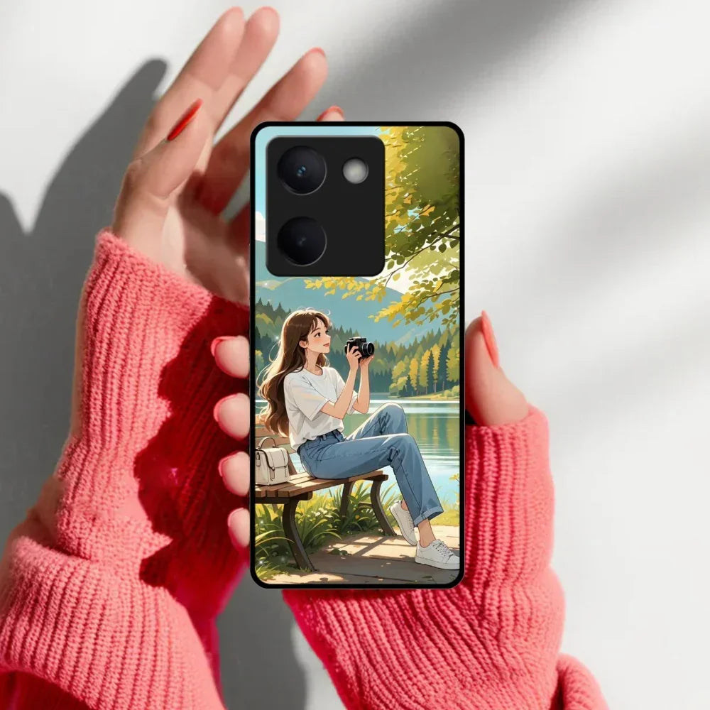 Nature’s Frame Glossy Metal Case Cover For Vivo - ShopOnCliQ