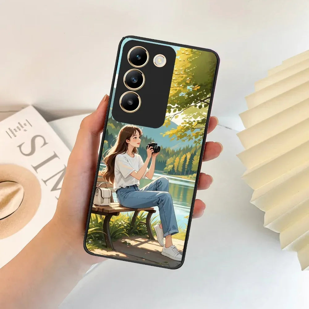 Nature’s Frame Glossy Metal Case Cover For Vivo - ShopOnCliQ