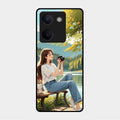 nature s frame glossy metal case cover for Vivo Y300 Plus 5G