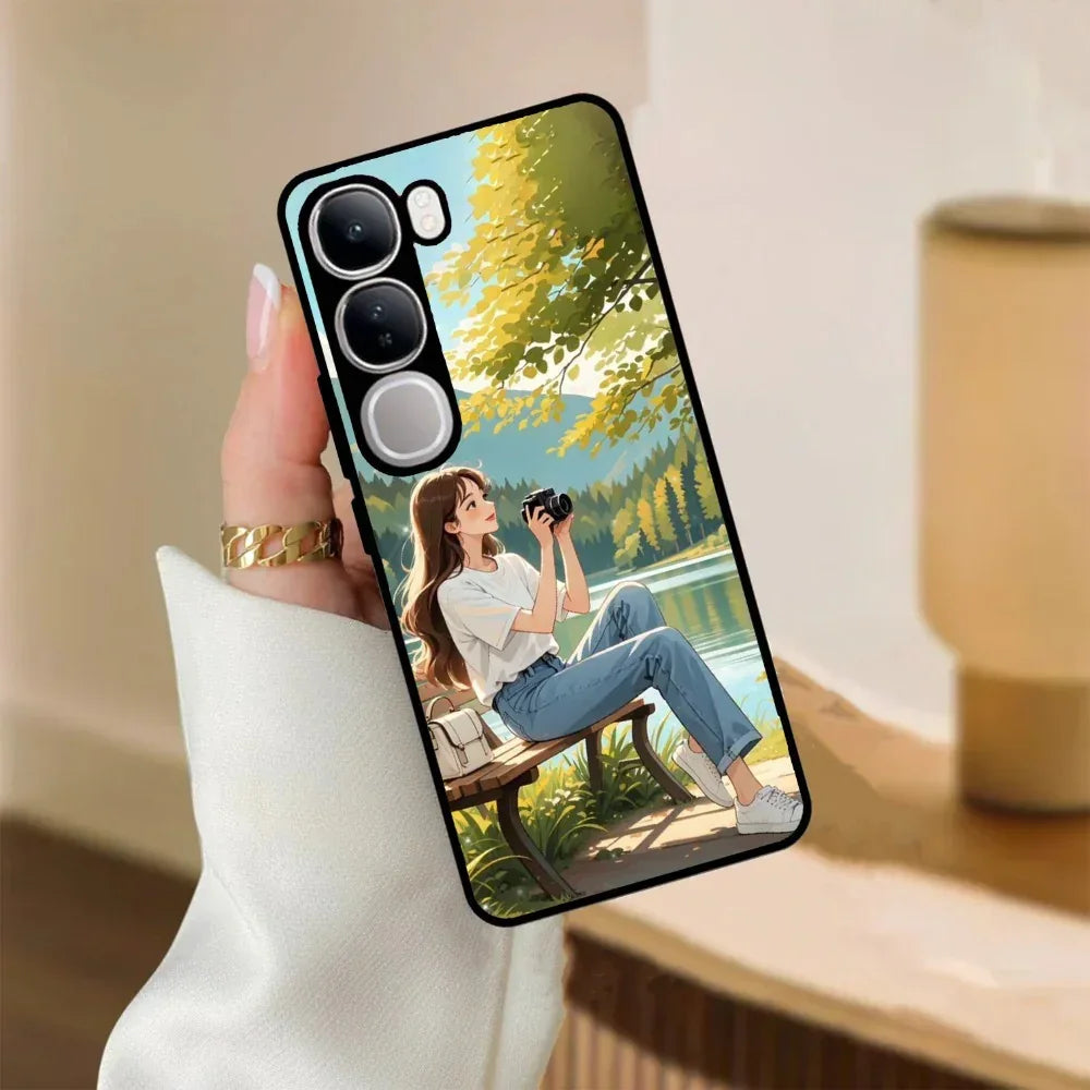 Nature’s Frame Glossy Metal Case Cover For Vivo - ShopOnCliQ