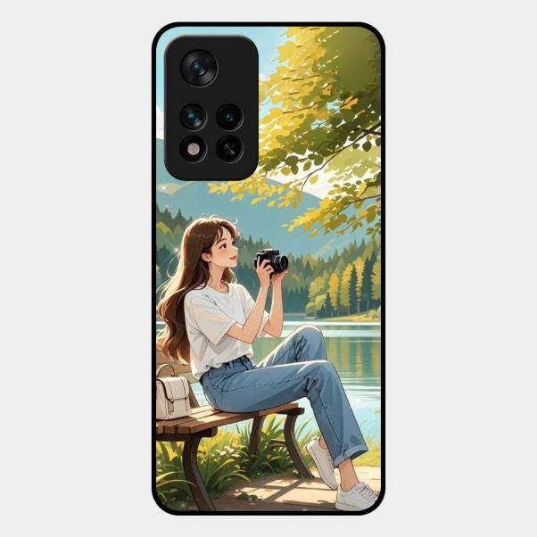 nature s frame glossy metal case cover for Xiaomi 11I 5G