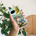 Natures Frame Transparent Silicon Case For Google Pixel 9a 5G