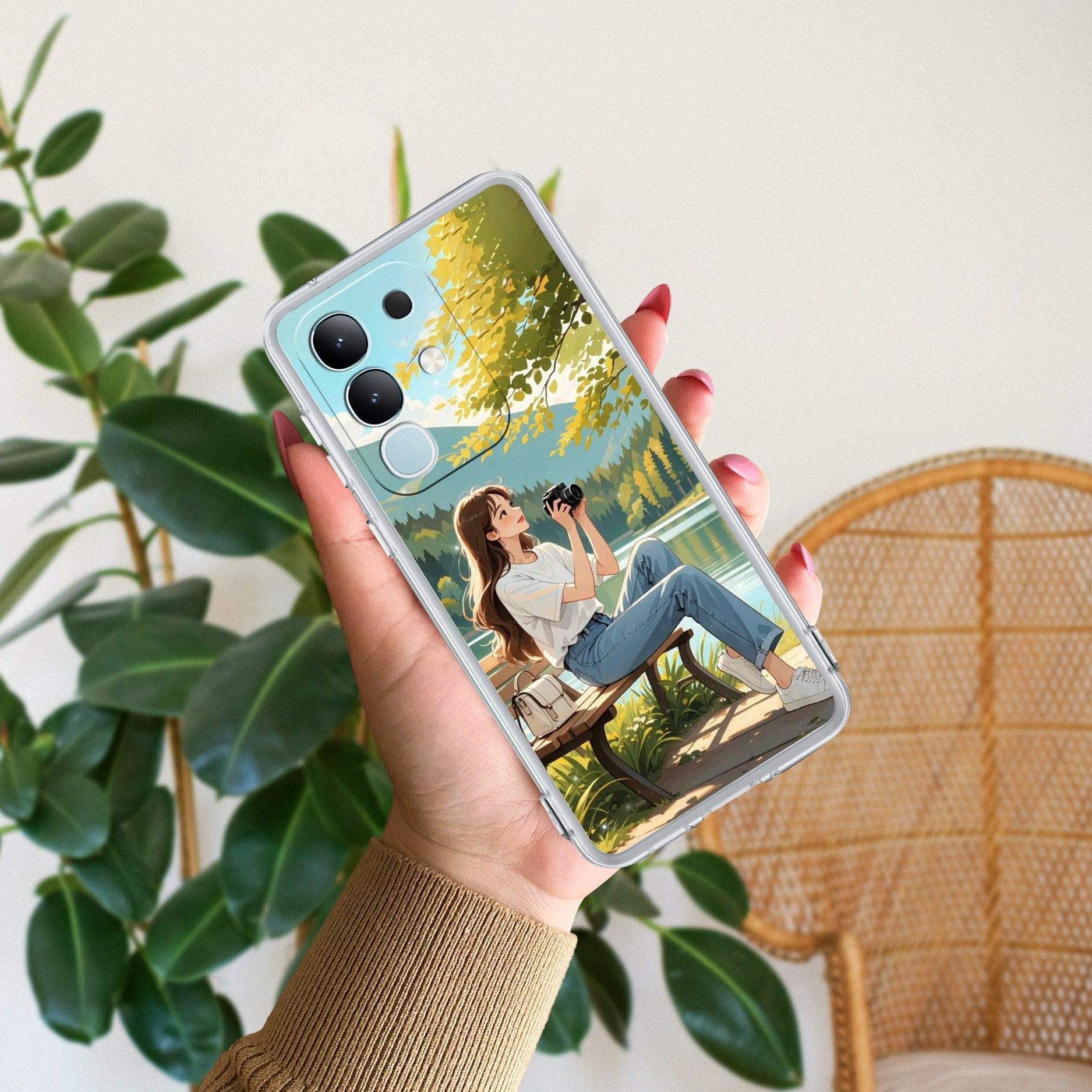 Nature-s Frame Anti Yellow Case For iQOO Z10x 5G