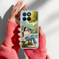 Natures Frame Transparent Silicon Case For Motorola Edge 60 Stylus 5G