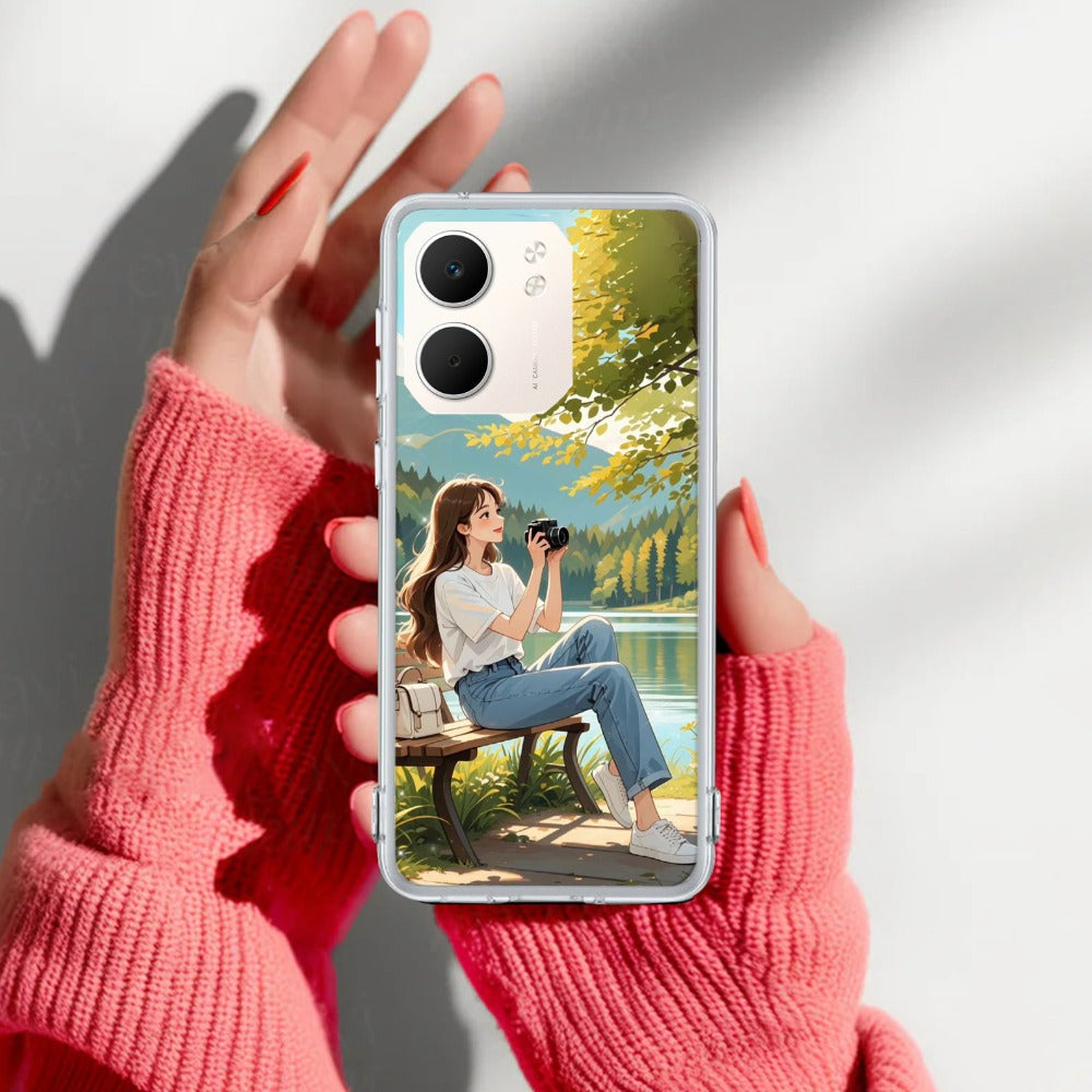 Nature’s Frame Transparent Silicon Case For Oppo