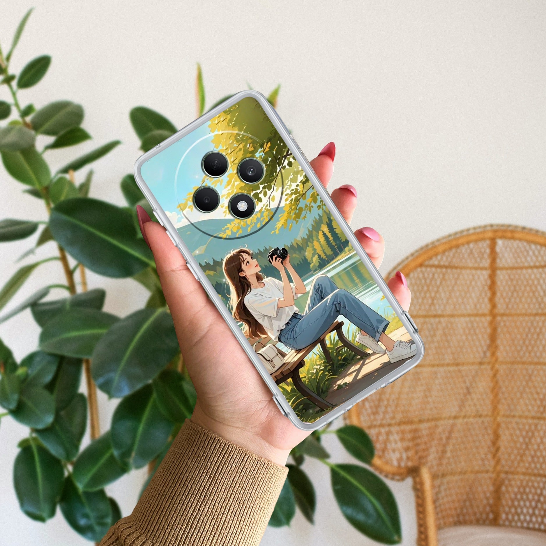 Nature-s Frame Anti Yellow Case For Oppo F27 Pro Plus 5G