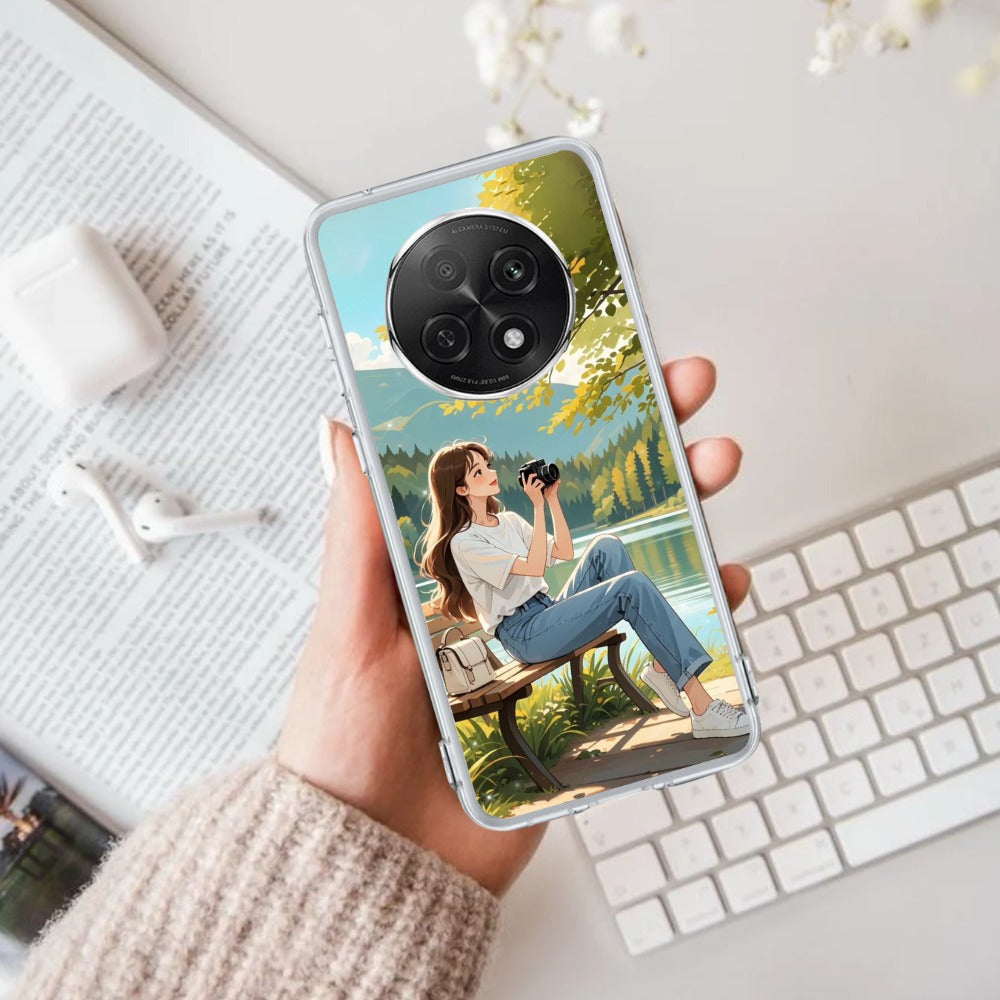 Nature’s Frame Transparent Silicon Case For Oppo