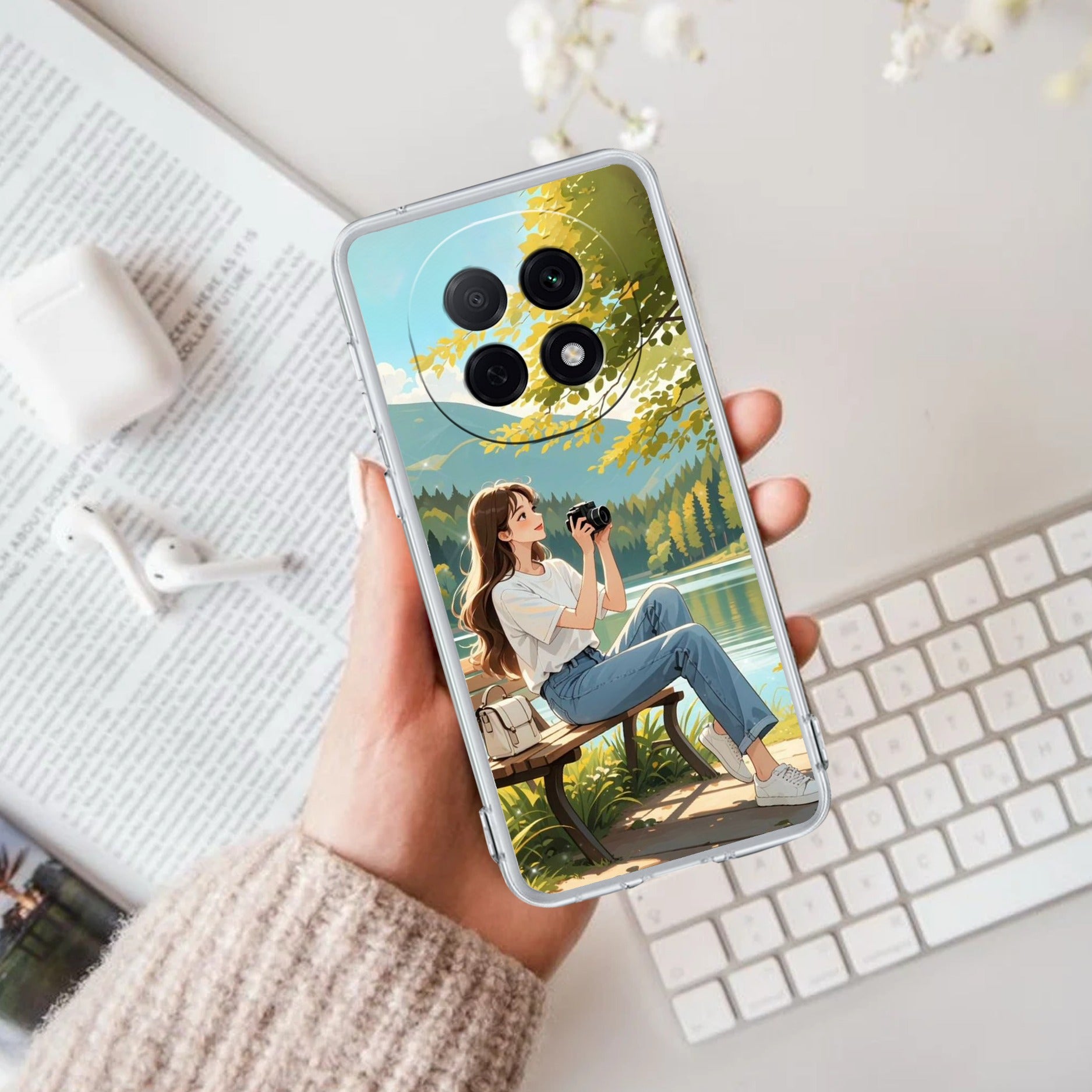 Nature-s Frame Anti Yellow Case For Oppo F29 Pro 5G