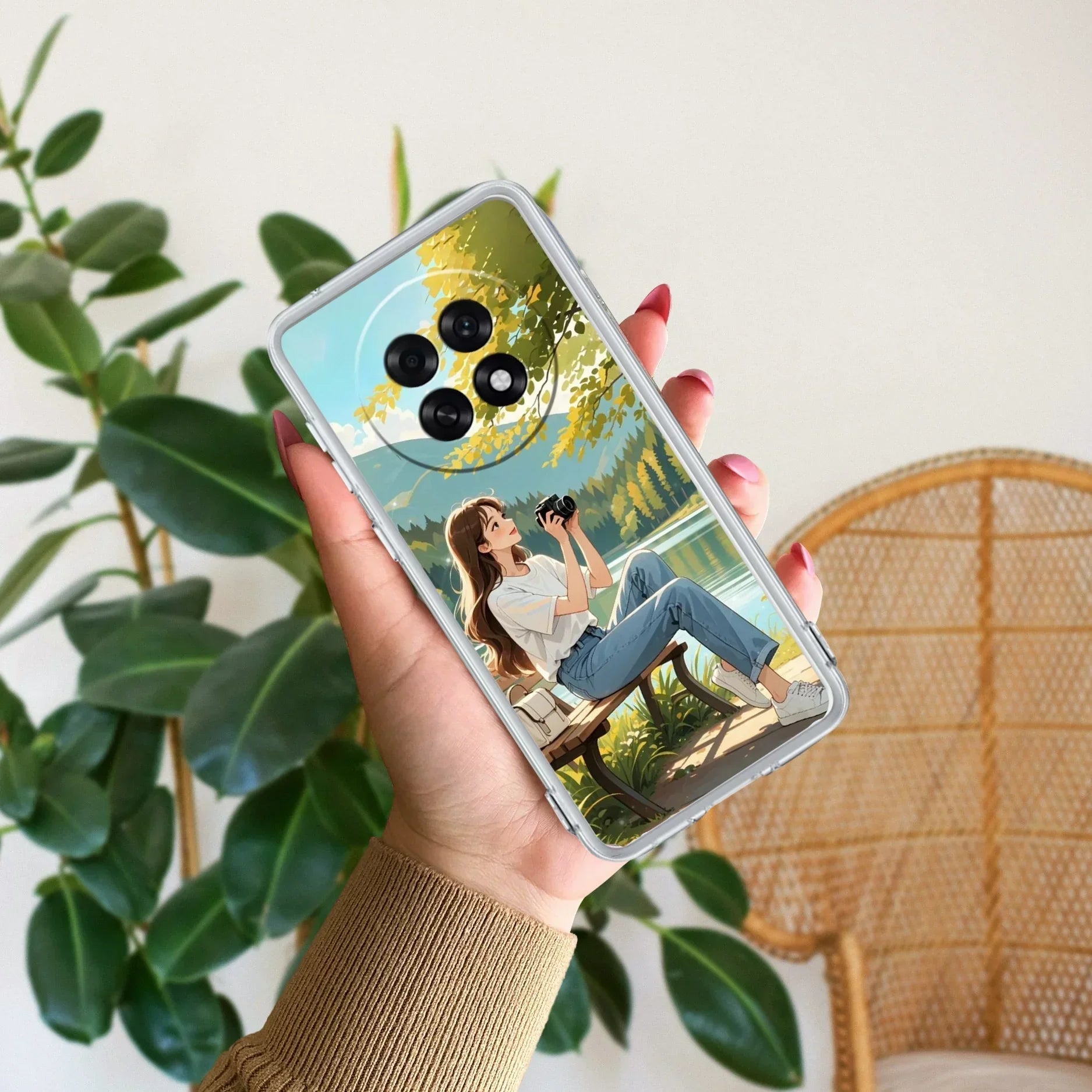 Nature-s Frame Anti Yellow Case For Oppo F31 Pro Plus 5G