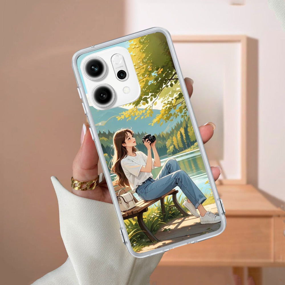 Nature’s Frame Transparent Silicon Case For Oppo