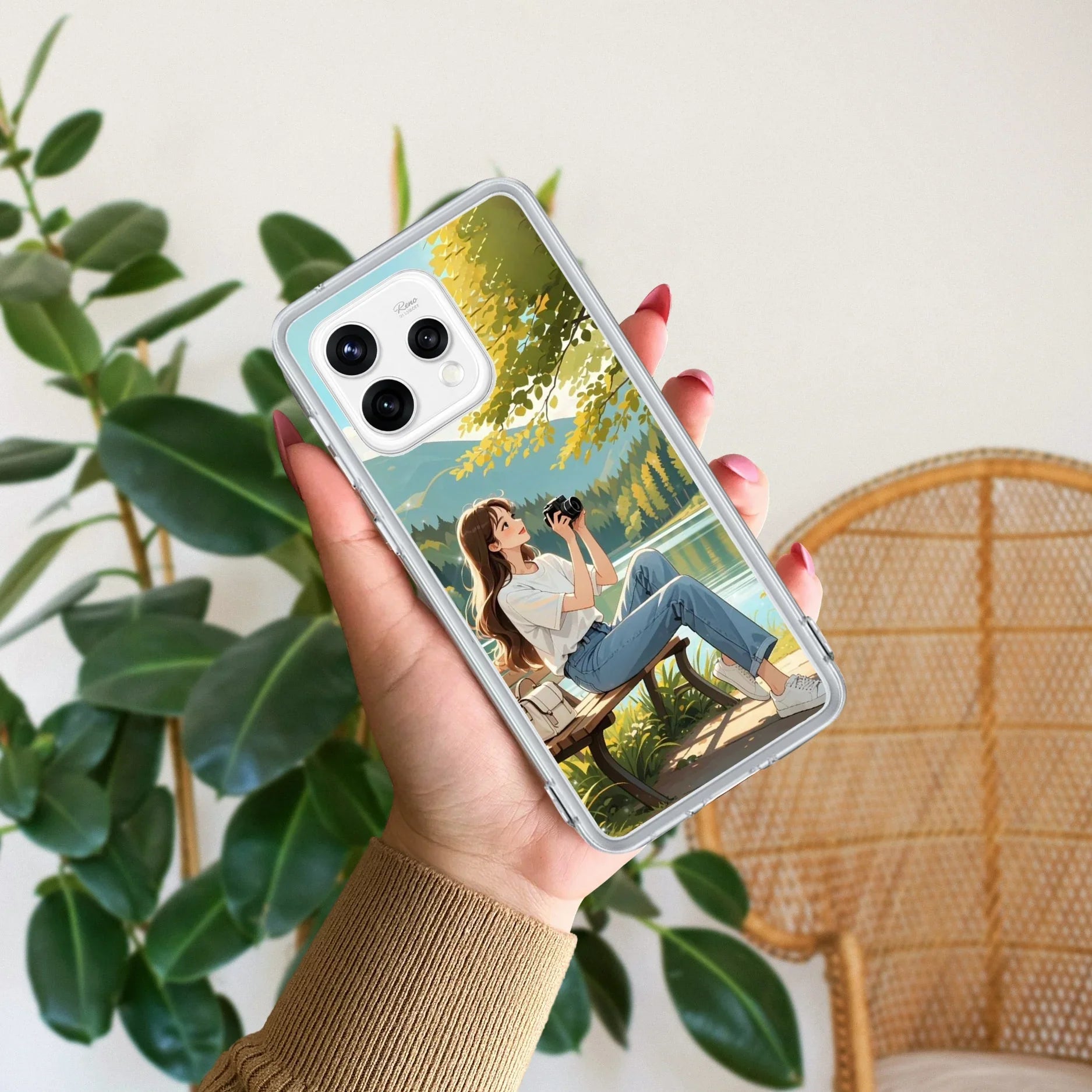 Nature-s Frame Anti Yellow Case For Oppo Reno 15 5G