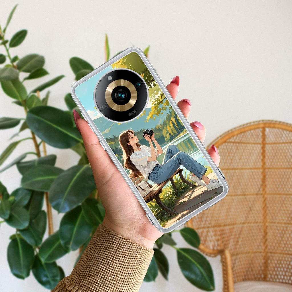 Natures Frame Anti Yelllow Case For Realme 11 Pro Plus 5G