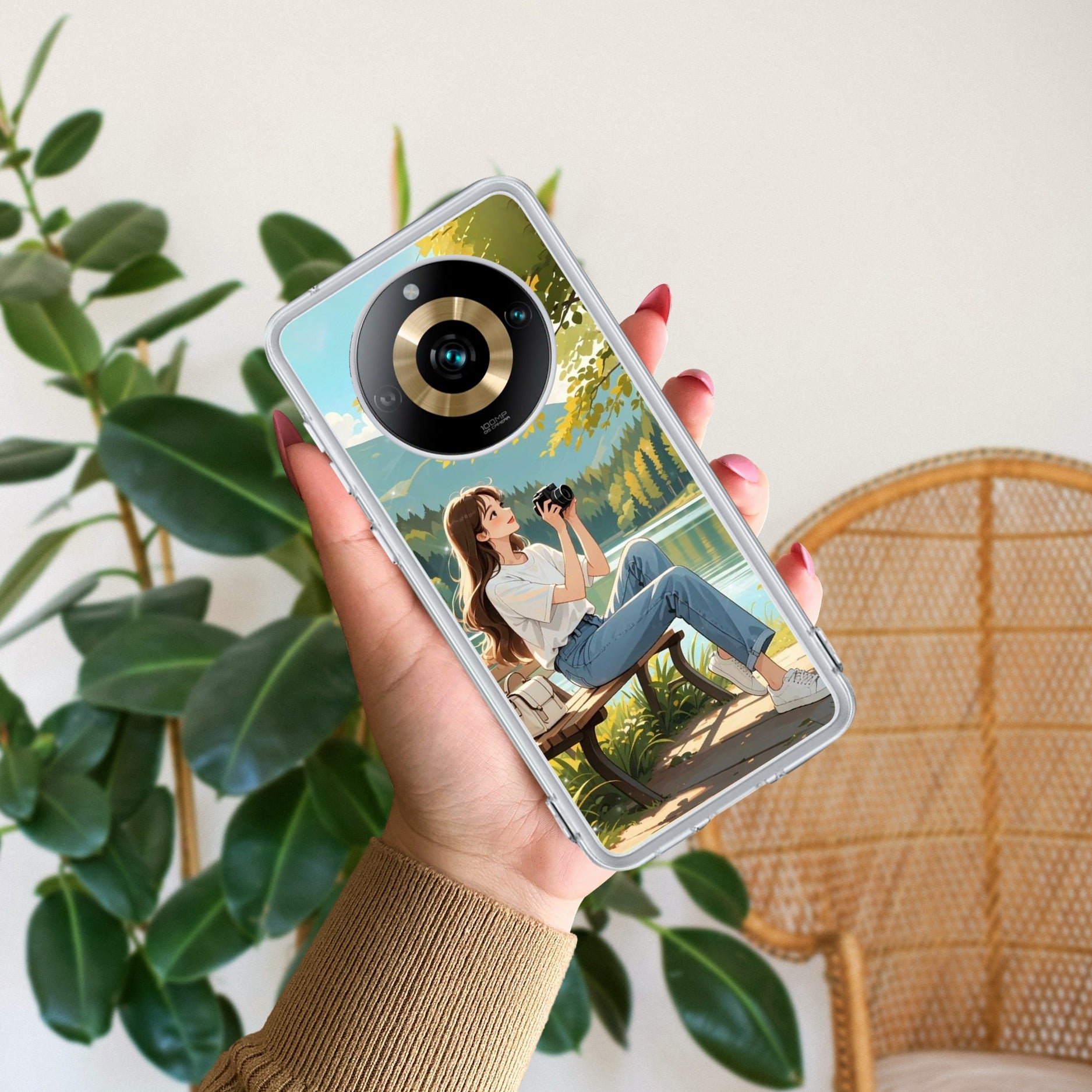 Natures Frame Anti Yelllow Case For Realme 11 Pro Plus 5G