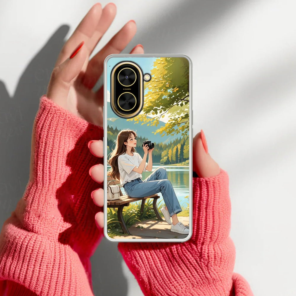 Nature’s Frame Travel Transparent Silicon Case For Redmi/Xiaomi