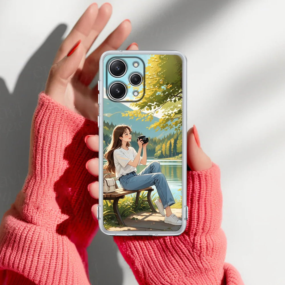 Nature’s Frame Travel Transparent Silicon Case For Redmi/Xiaomi