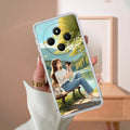 Nature-s Frame Travel Transparent Silicon Case For Redmi 14C 5G