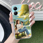 Natures Frame Anti Yellow Case For Vivo T2x 5G