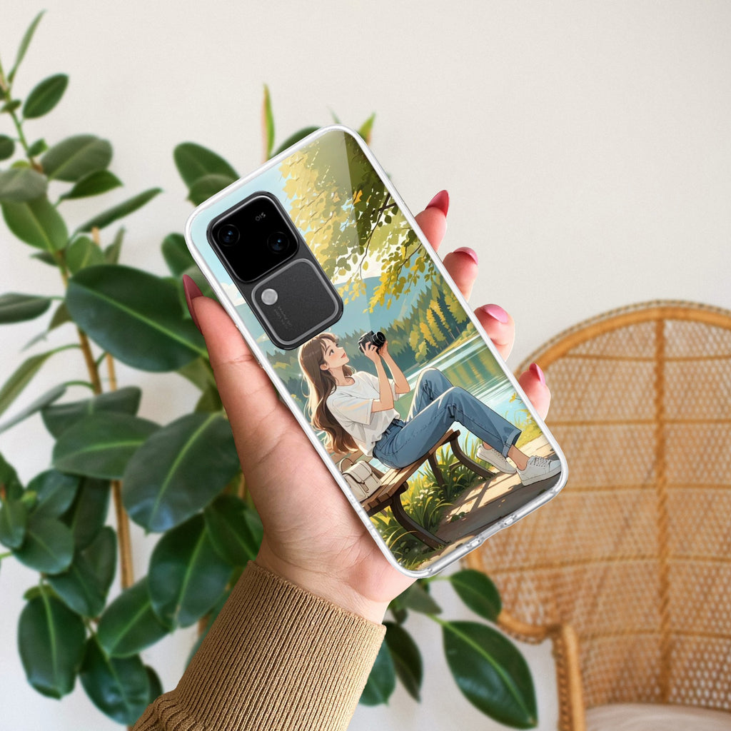 Natures Frame Anti Yellow Case For Vivo V30 5G