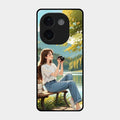 Nature’s Frame Glass Case Cover For Iqoo Z9S Pro 5G