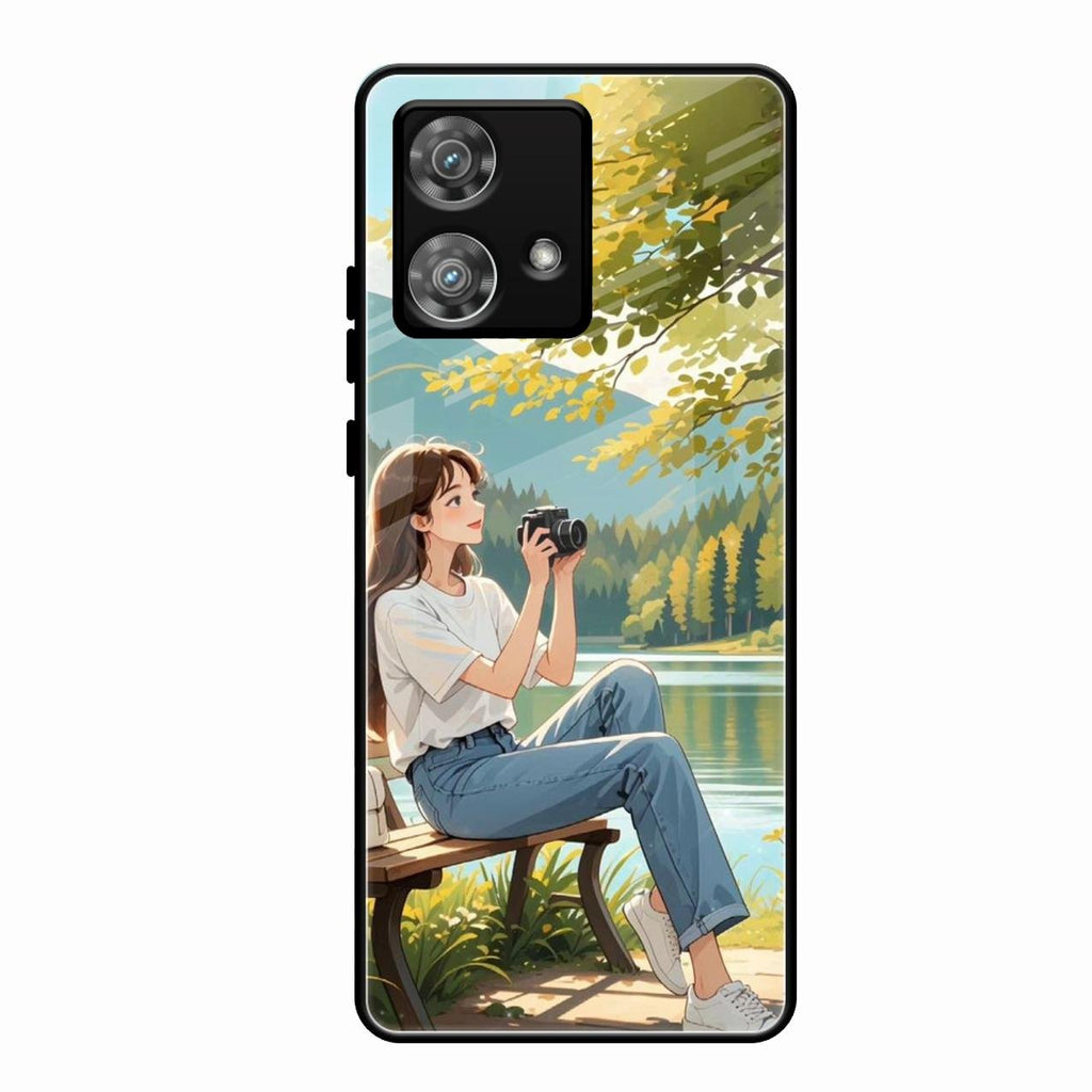 Nature's Frame Glass Case Cover For Motorola Edge 40 5G