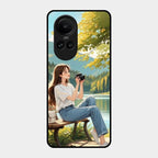 Nature's Frame Glass Case Cover For Oppo Reno 10 5G